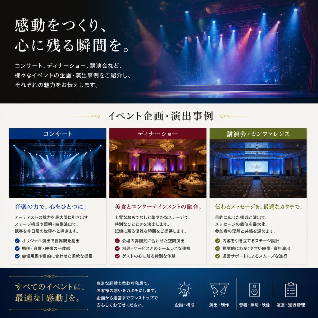 多彩なイベントのご提案