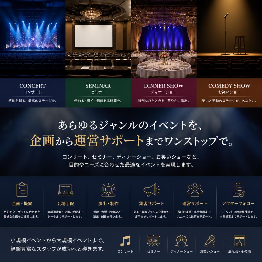 多彩なイベントの提案