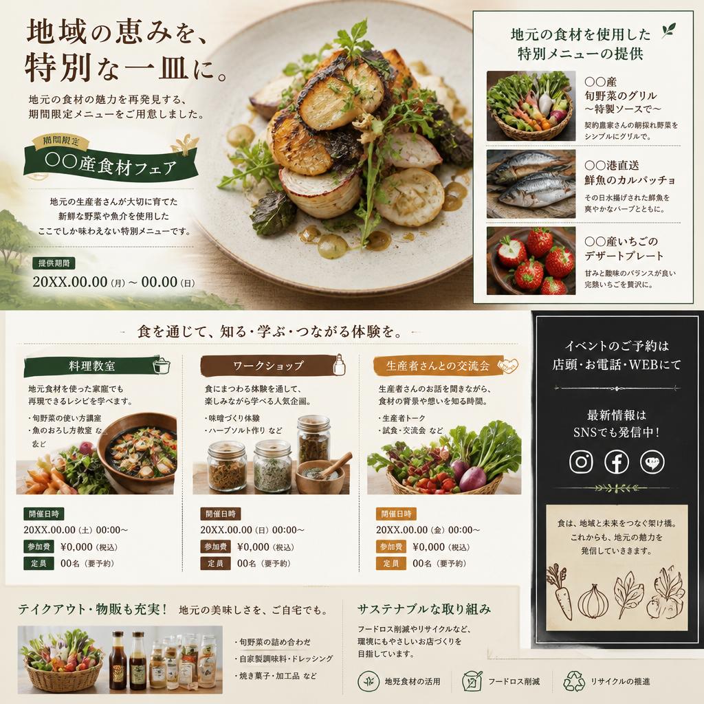 レストラン・カフェイベントの新提案